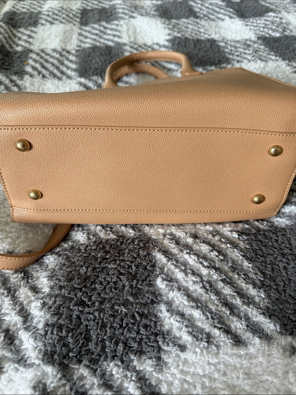 Classic Tan Women's Top-Handle Crossbody Tote - Picture 5 of 5